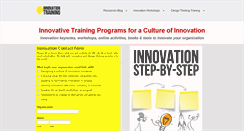 Desktop Screenshot of innovationtraining.org