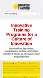 Mobile Screenshot of innovationtraining.org