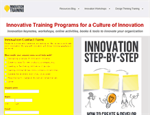 Tablet Screenshot of innovationtraining.org